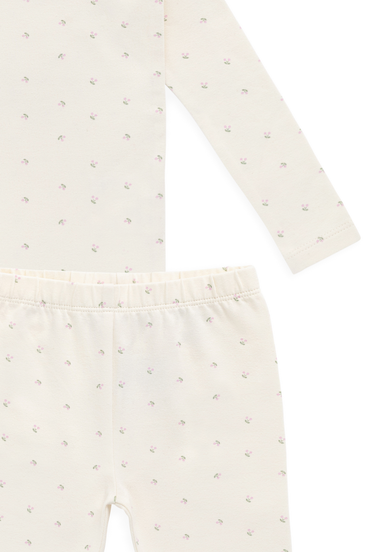Organic Cotton Jarrah Long Sleeve Pyjama Set - Ditsy Cherries - image 4