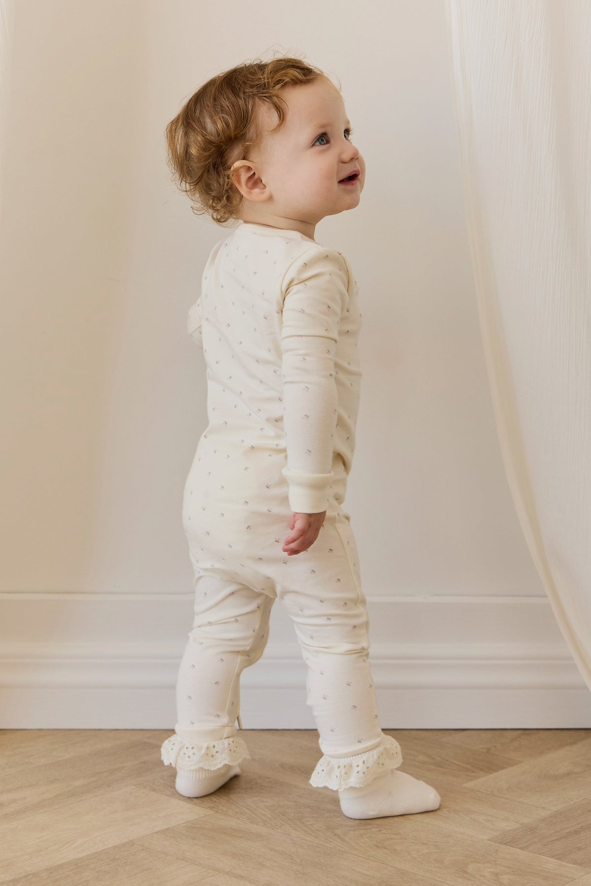 Organic Cotton Jude Onepiece - Ditsy Cherries - image 4
