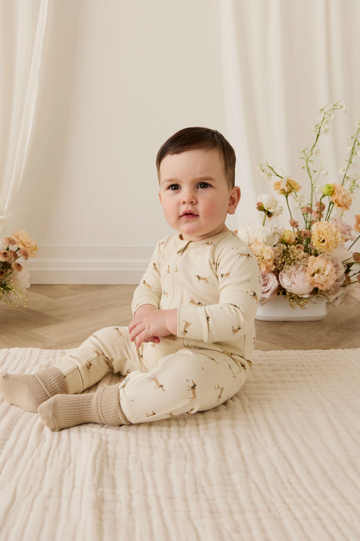 Organic Cotton Jude Onepiece - Play Ball Cassava - image 4