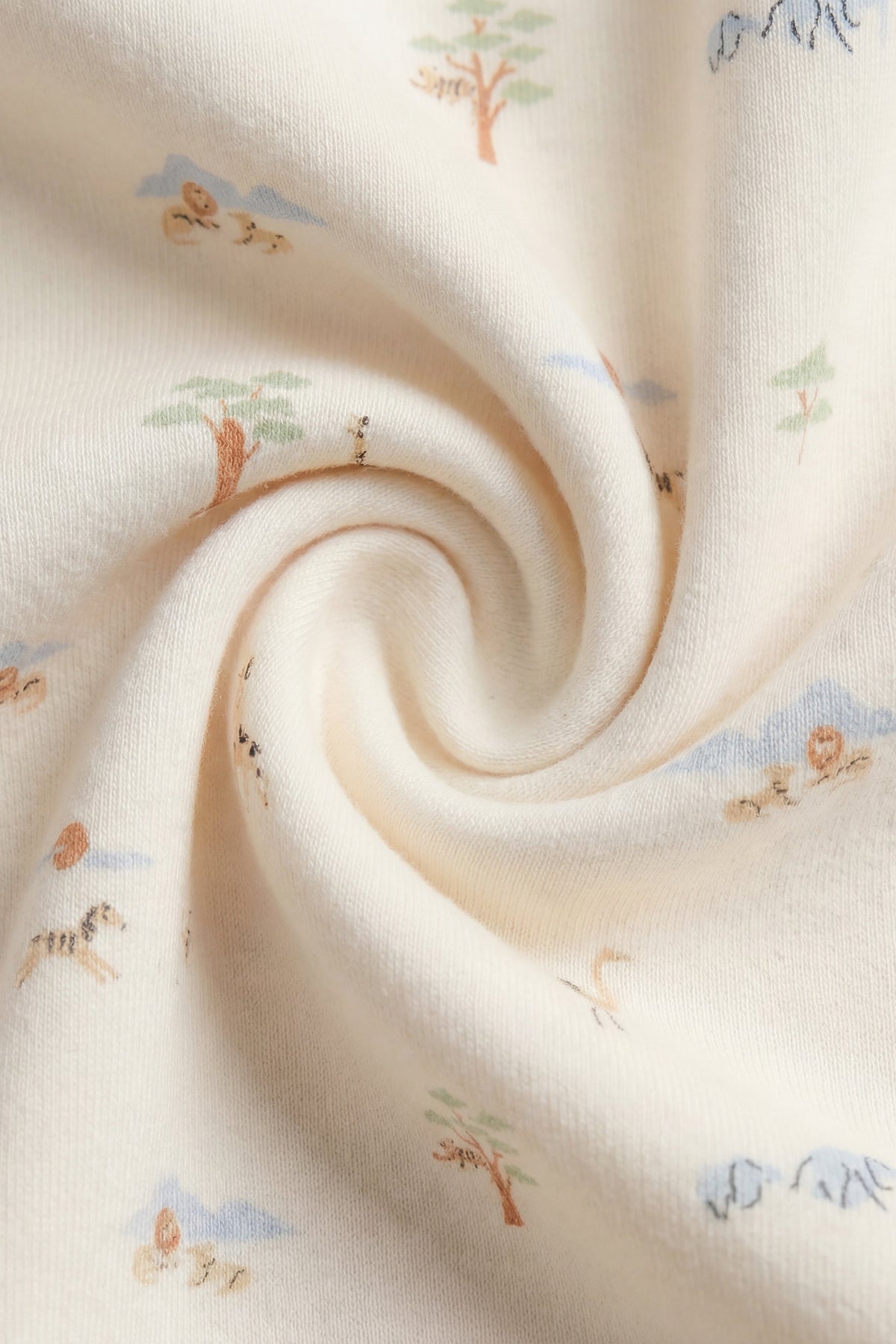 Organic Cotton Jude Onepiece - Savannah Animals Tofu - image 3