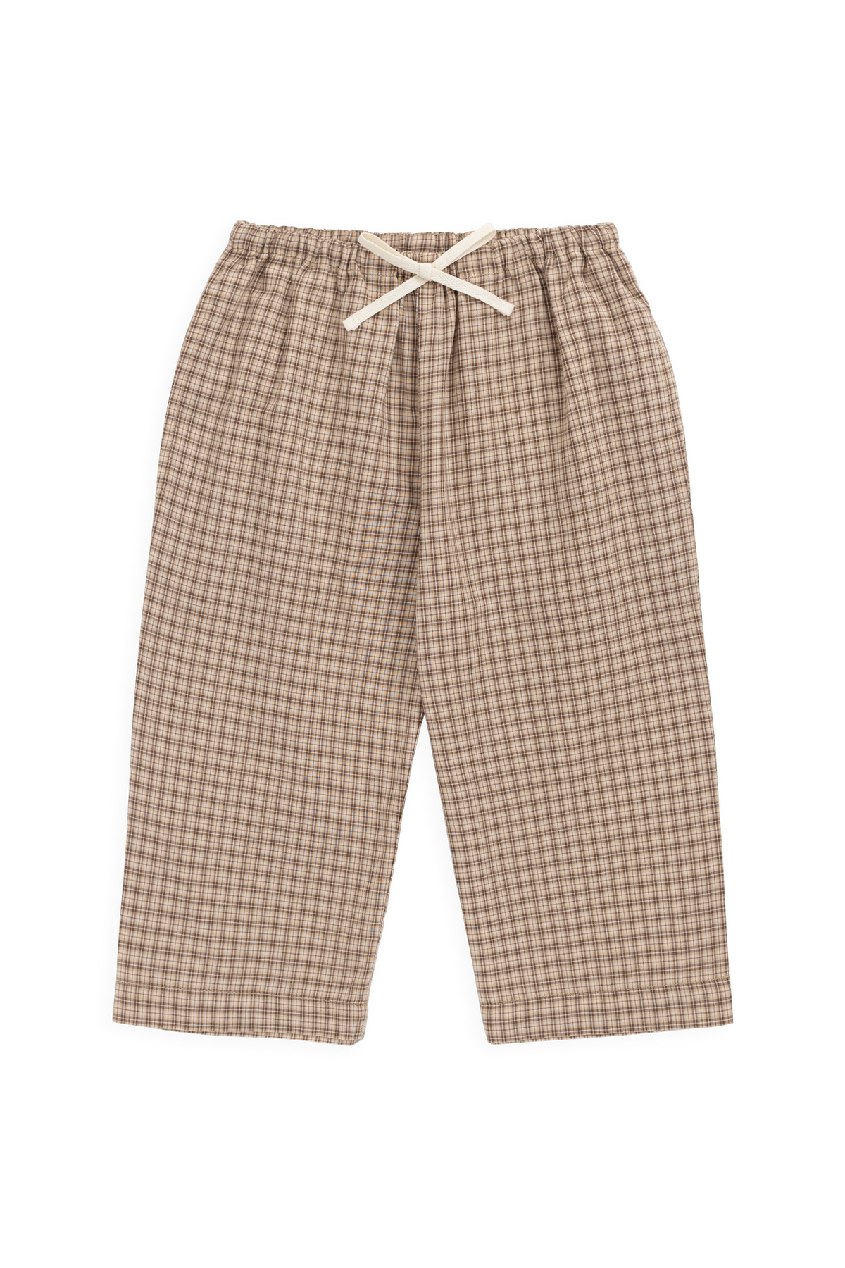 Organic Cotton Kenji Pant - Cabin Check Cocoa - image 2