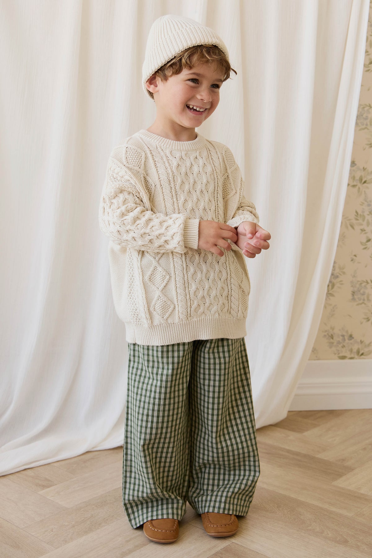 Organic Cotton Kenji Pant - Ravine Check - image 5