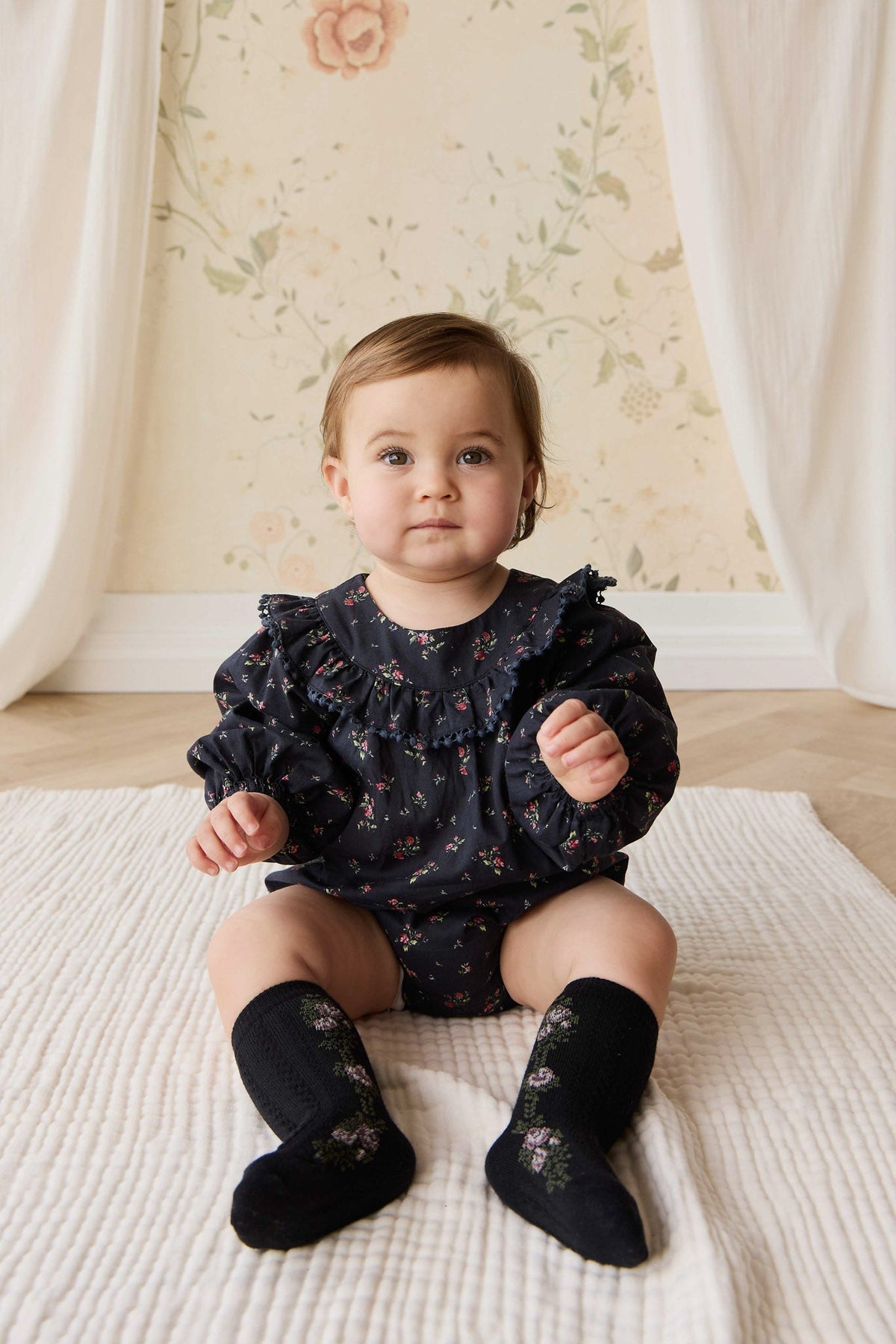 Organic Cotton Malia Playsuit - Bianca Noir - image 1