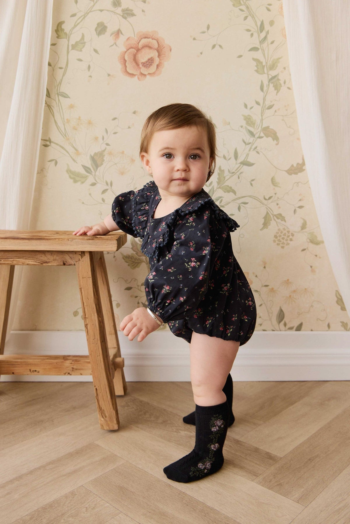 Organic Cotton Malia Playsuit - Bianca Noir - image 3