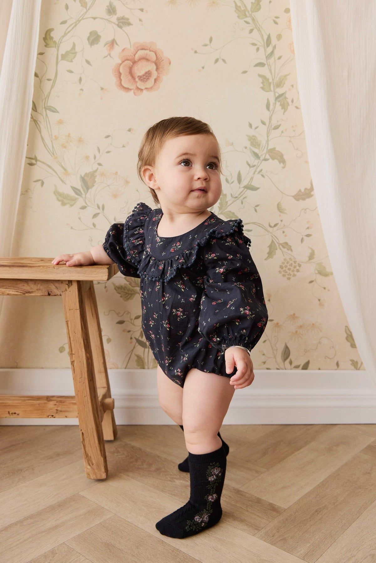 Organic Cotton Malia Playsuit - Bianca Noir - image 4