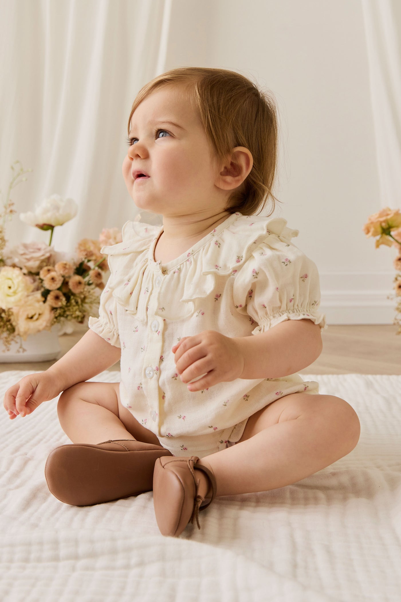 Organic Cotton Muslin Alora Top - Willow Rose