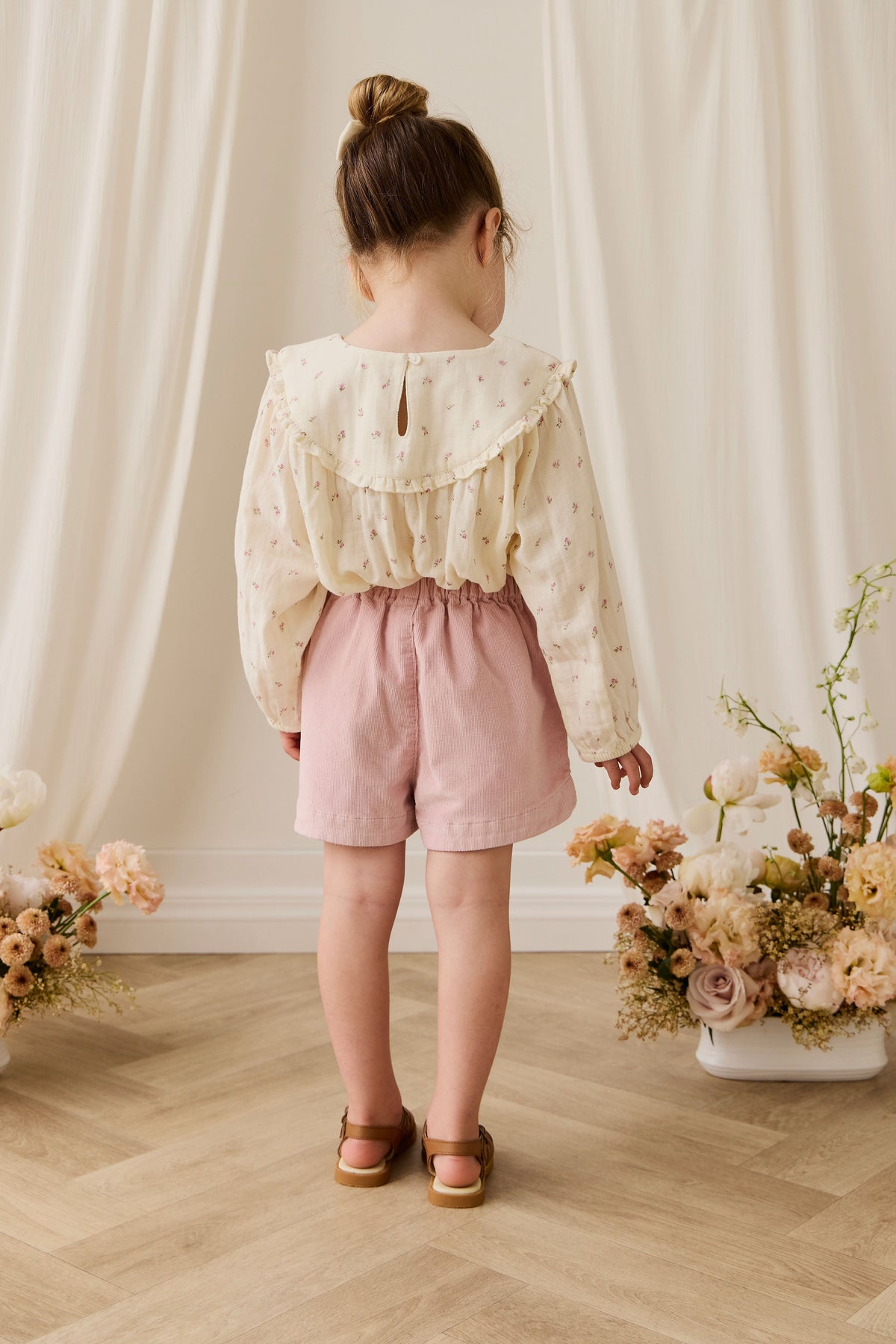 Organic Cotton Muslin Amira Blouse - Willow Rose - image 12