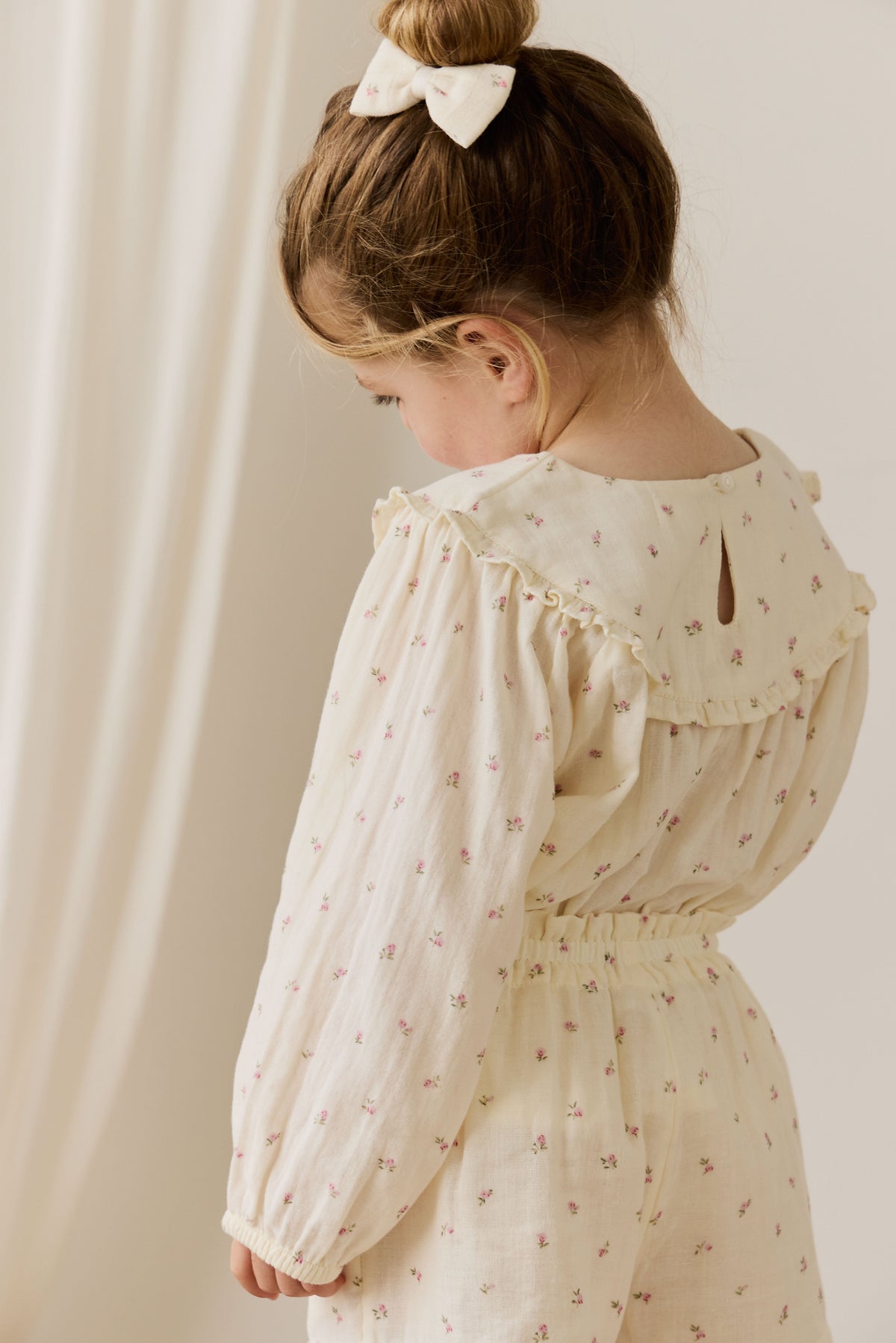 Organic Cotton Muslin Amira Blouse - Willow Rose - image 6