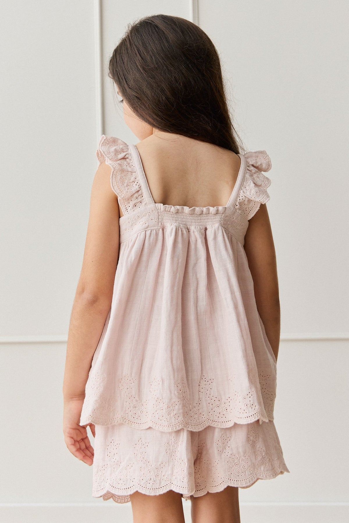 Organic Cotton Muslin Anja Short - Pale Lilac - image 6