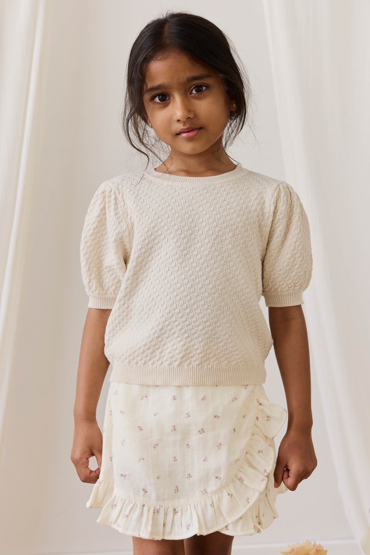 Organic Cotton Muslin Celine Skirt - Willow Rose - image 3