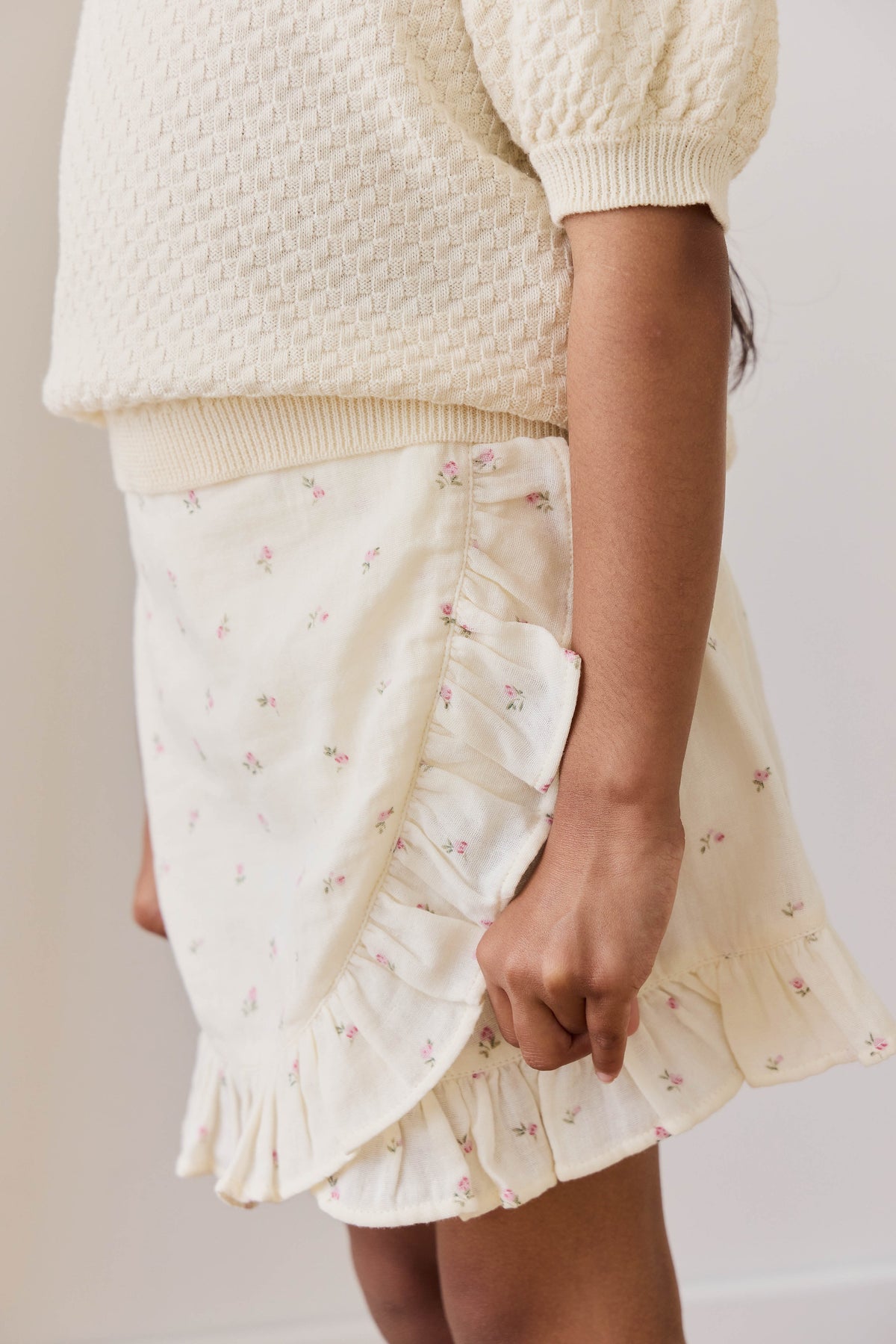 Organic Cotton Muslin Celine Skirt - Willow Rose - image 4