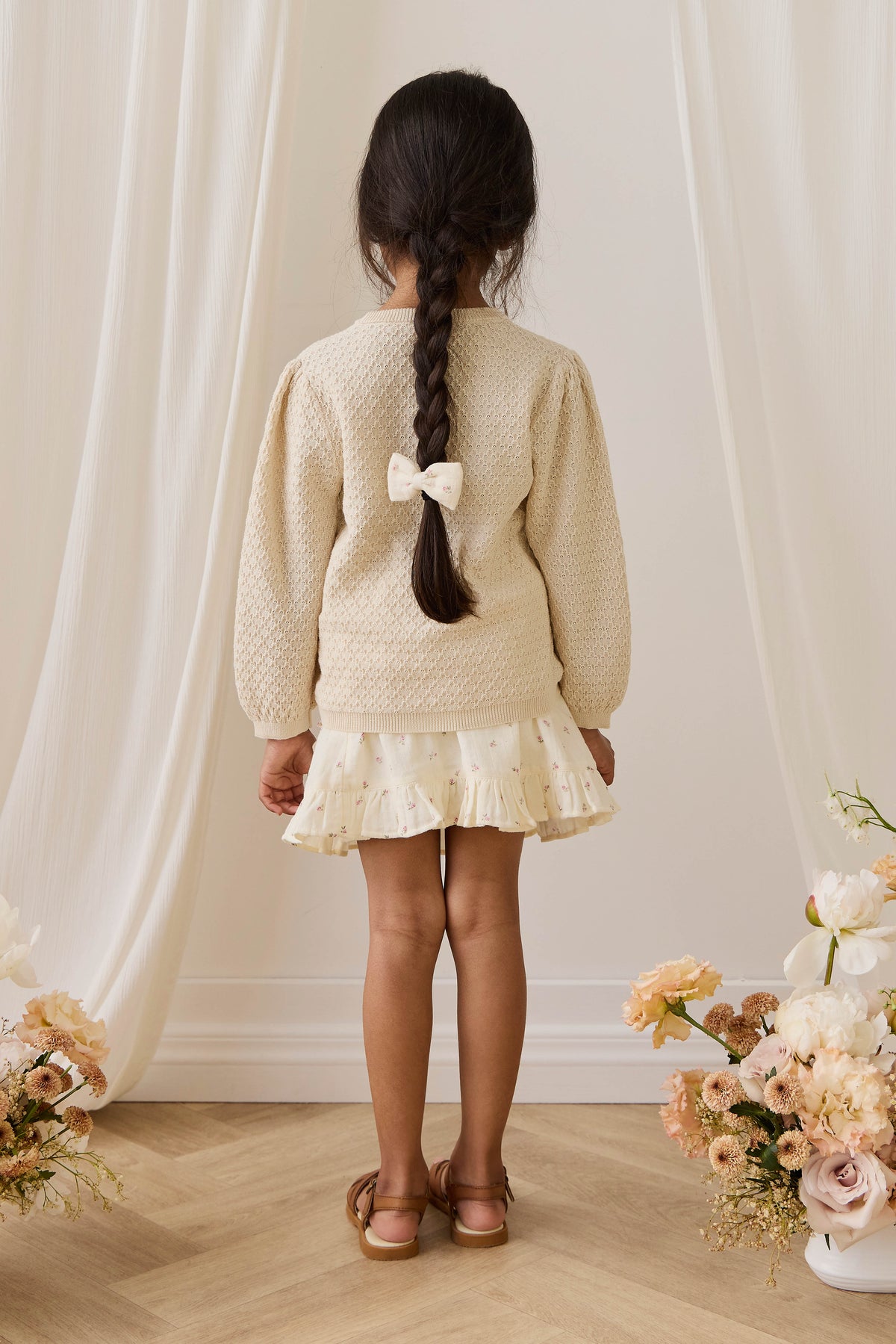 Organic Cotton Muslin Celine Skirt - Willow Rose - image 8
