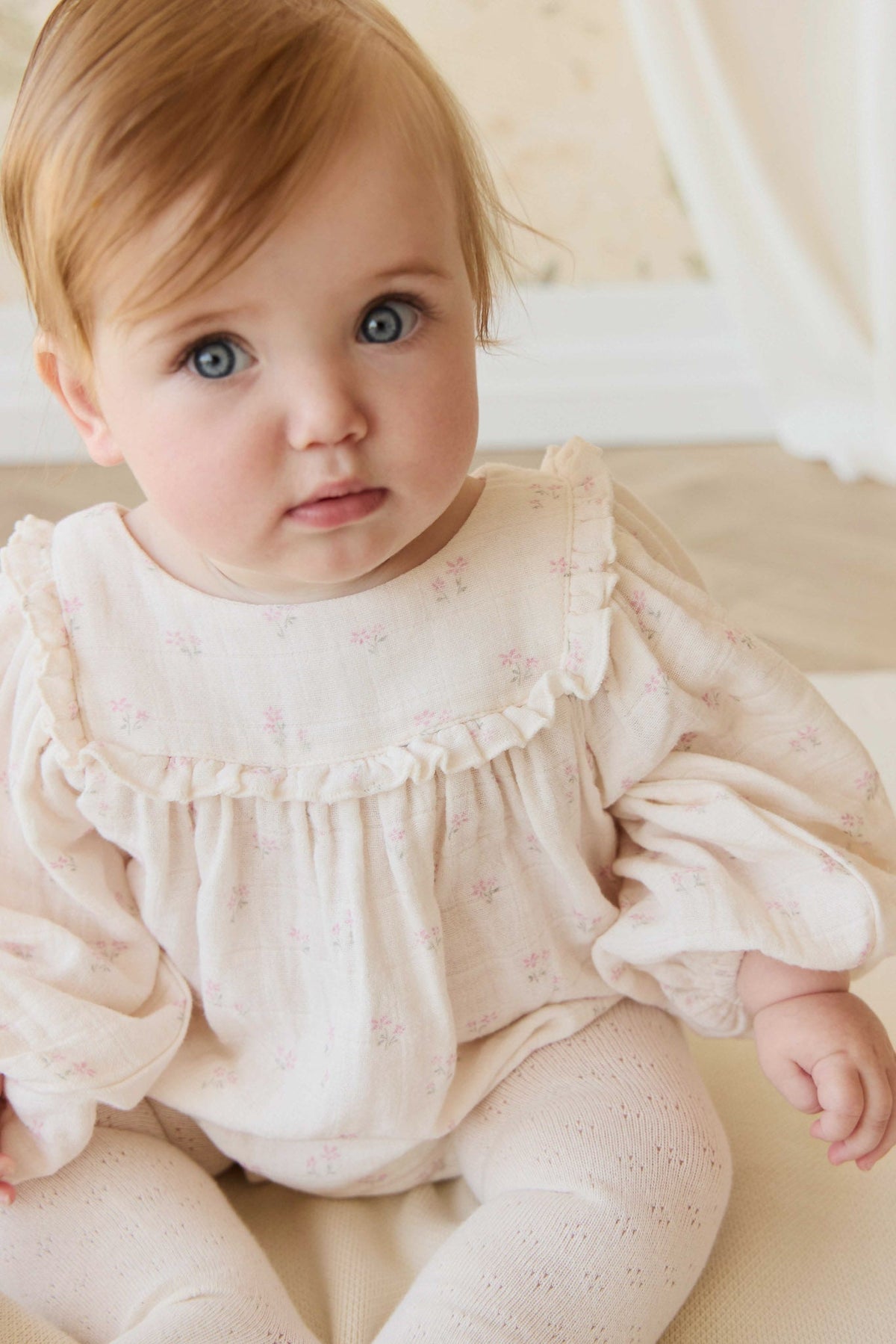 Organic Cotton Muslin Frances Playsuit - Pauline Pink - image 4