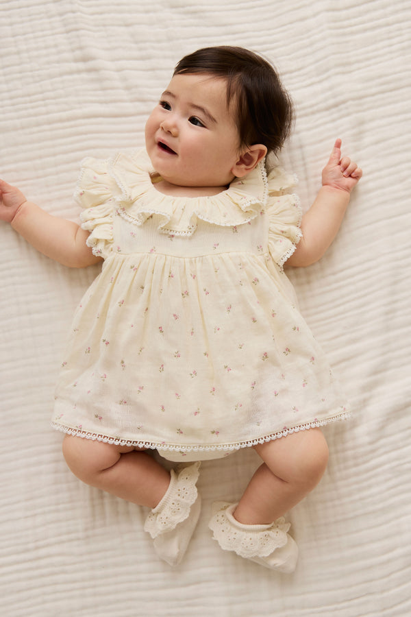 Organic Cotton Muslin Frannie Playsuit - Willow Rose