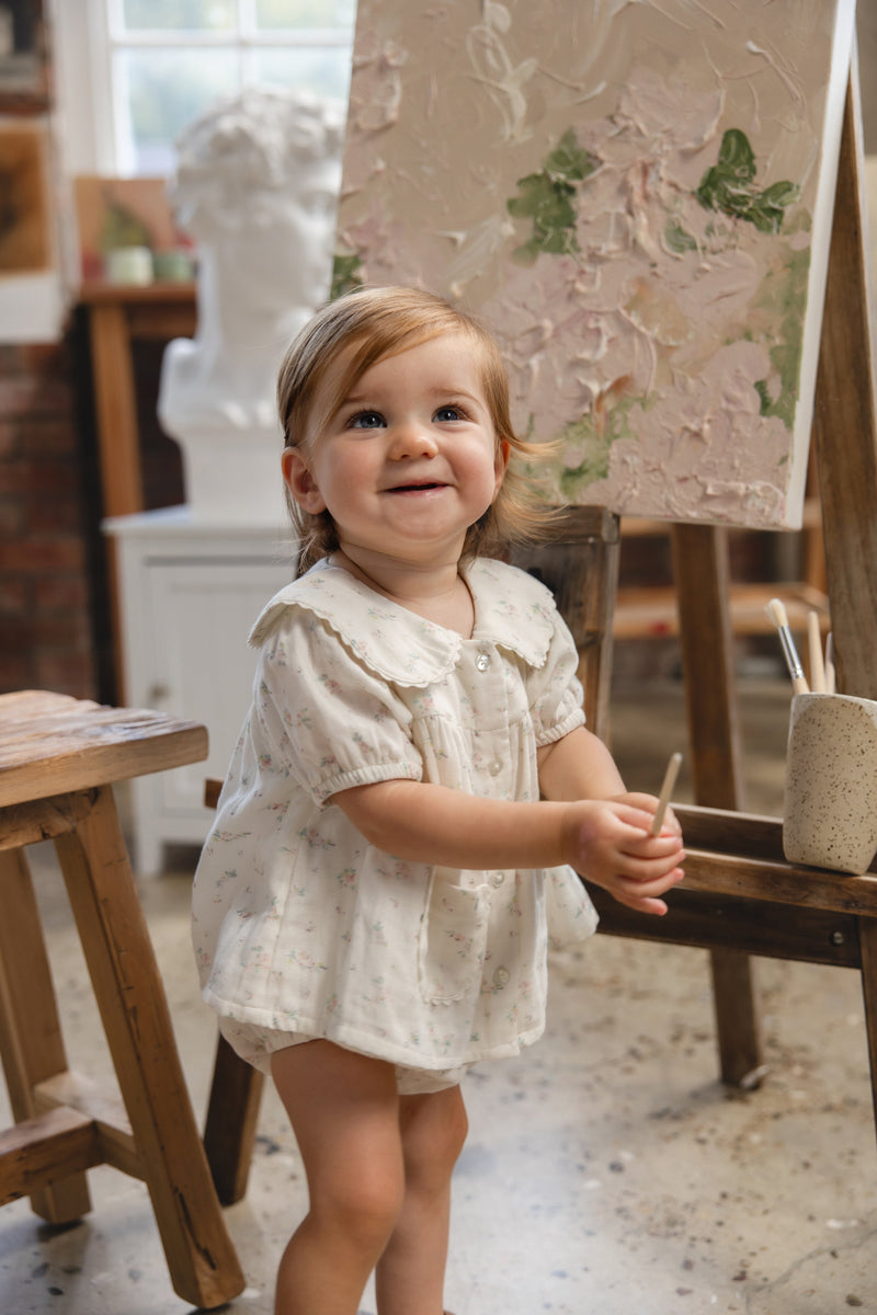 Organic Cotton Muslin Kodi Top - Solange Snow
