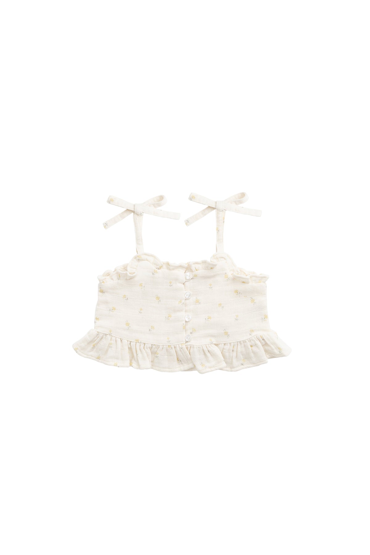Organic Cotton Muslin Mirabel Top - Vintage Ditsy - image 2