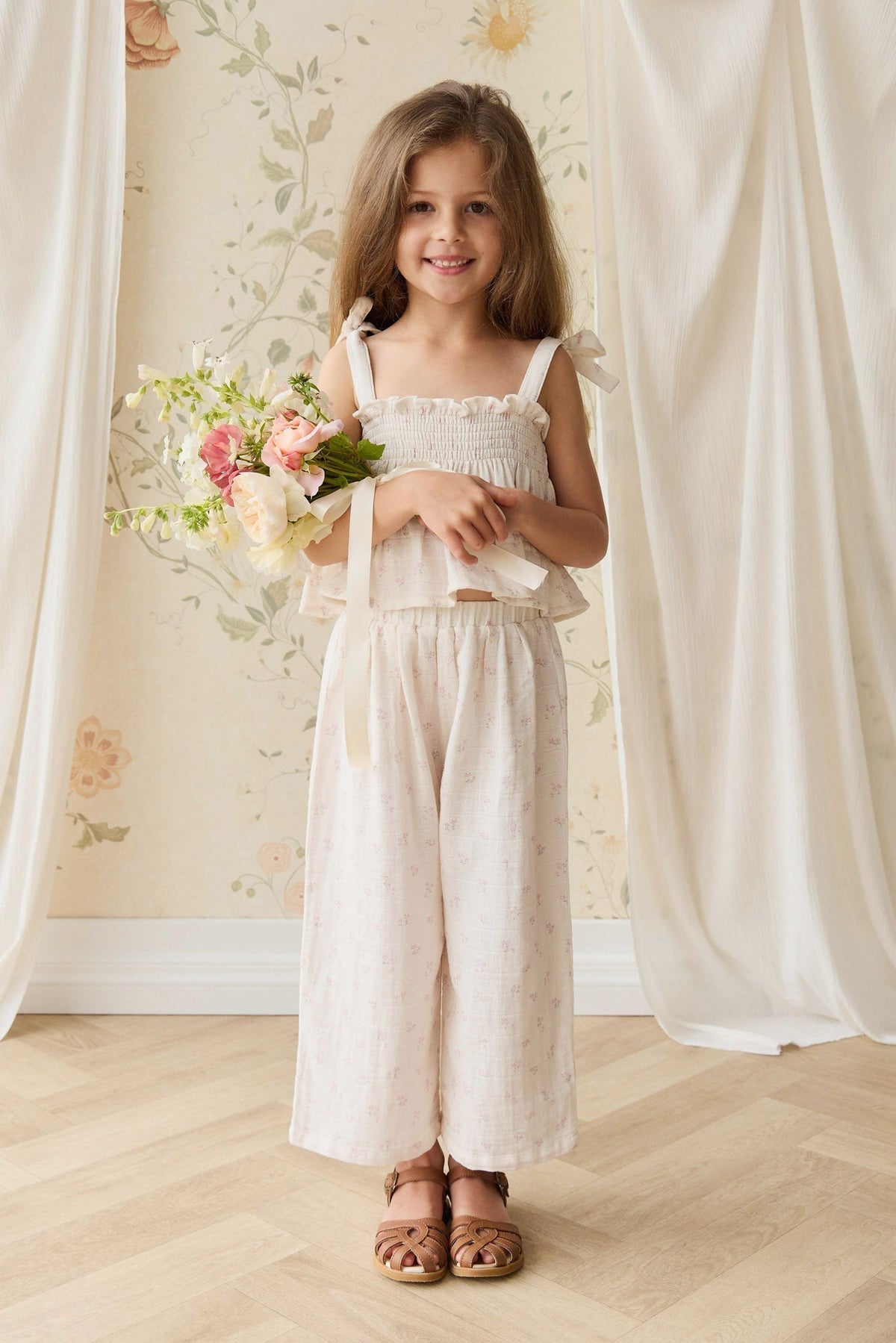 Organic Cotton Muslin Odette Top - Pauline Pink - image 4