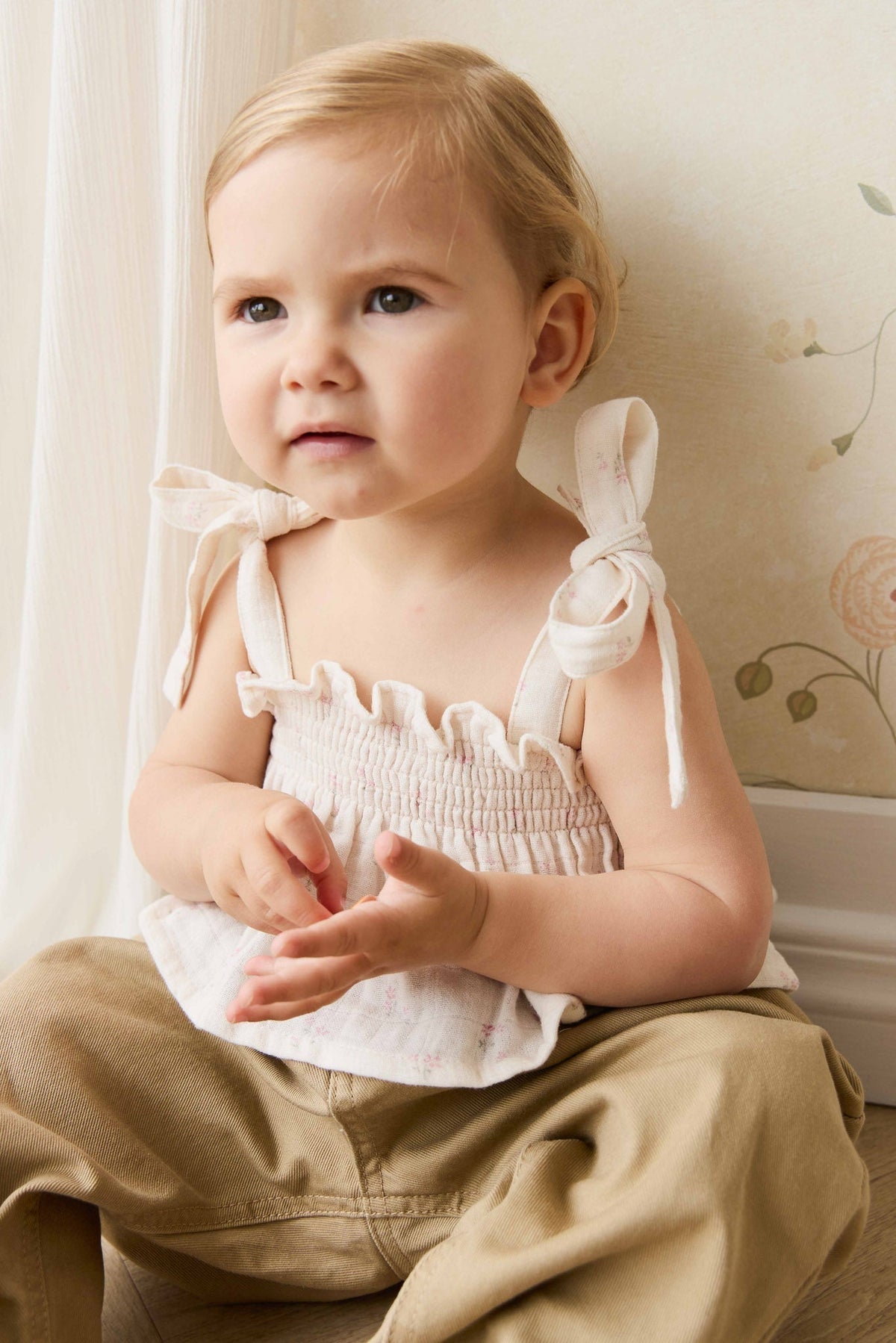Organic Cotton Muslin Odette Top - Pauline Pink - image 5