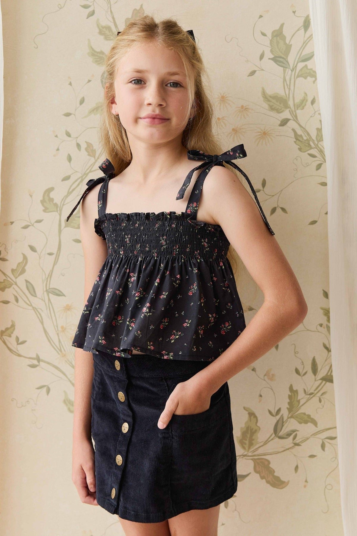 Organic Cotton Odette Top - Bianca Noir - image 3