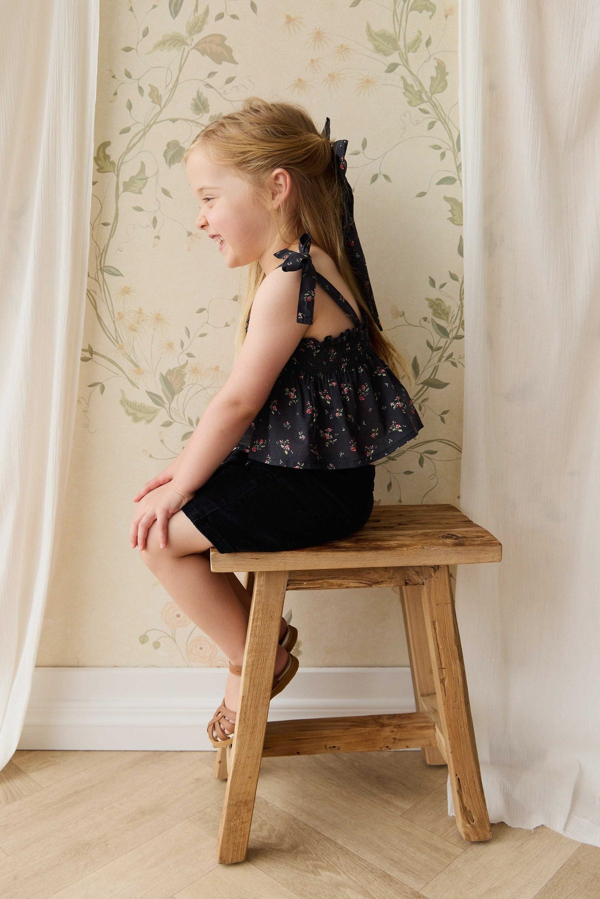 Organic Cotton Odette Top - Bianca Noir - image 5
