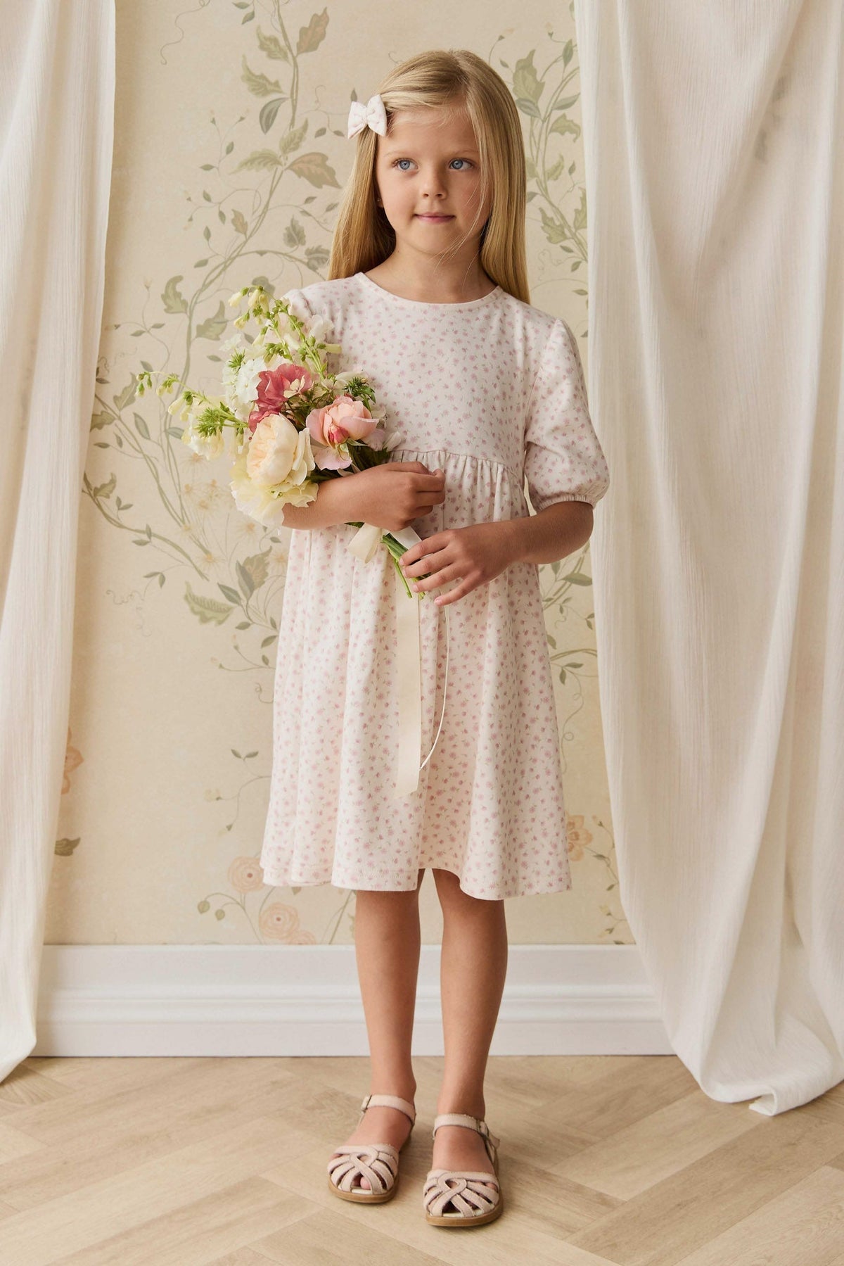 Organic Cotton Rosie Dress - Victoria Blush - image 1