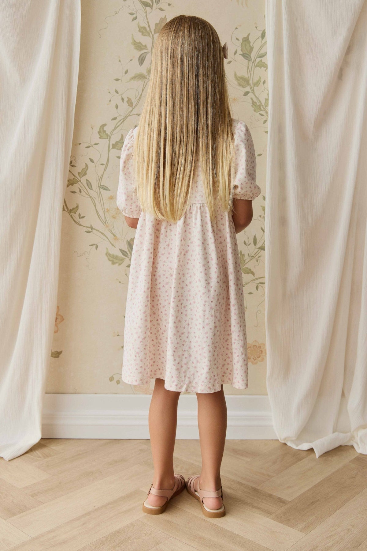 Organic Cotton Rosie Dress - Victoria Blush - image 3