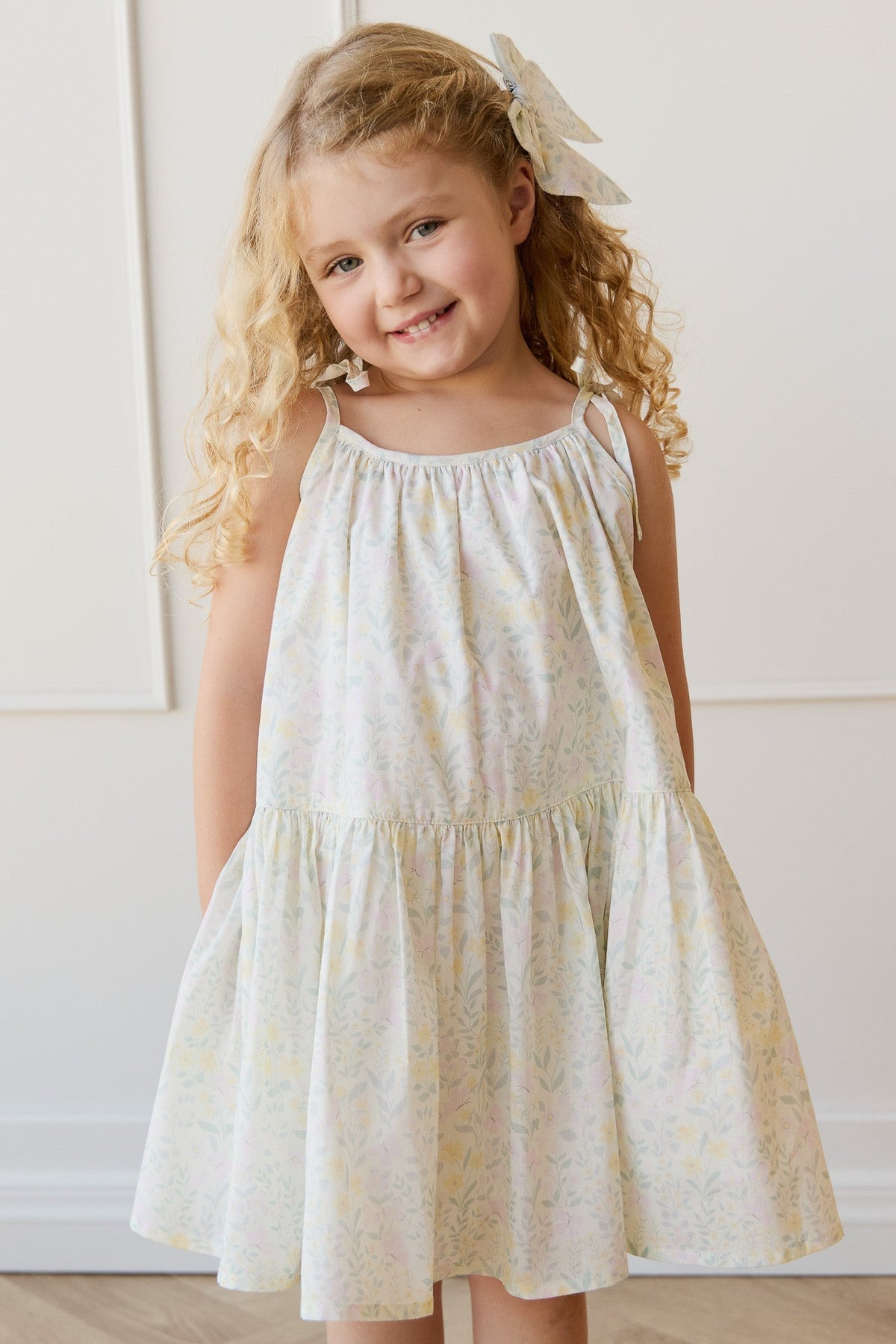 Organic Cotton Winnie Dress - Daphne Egret - image 1