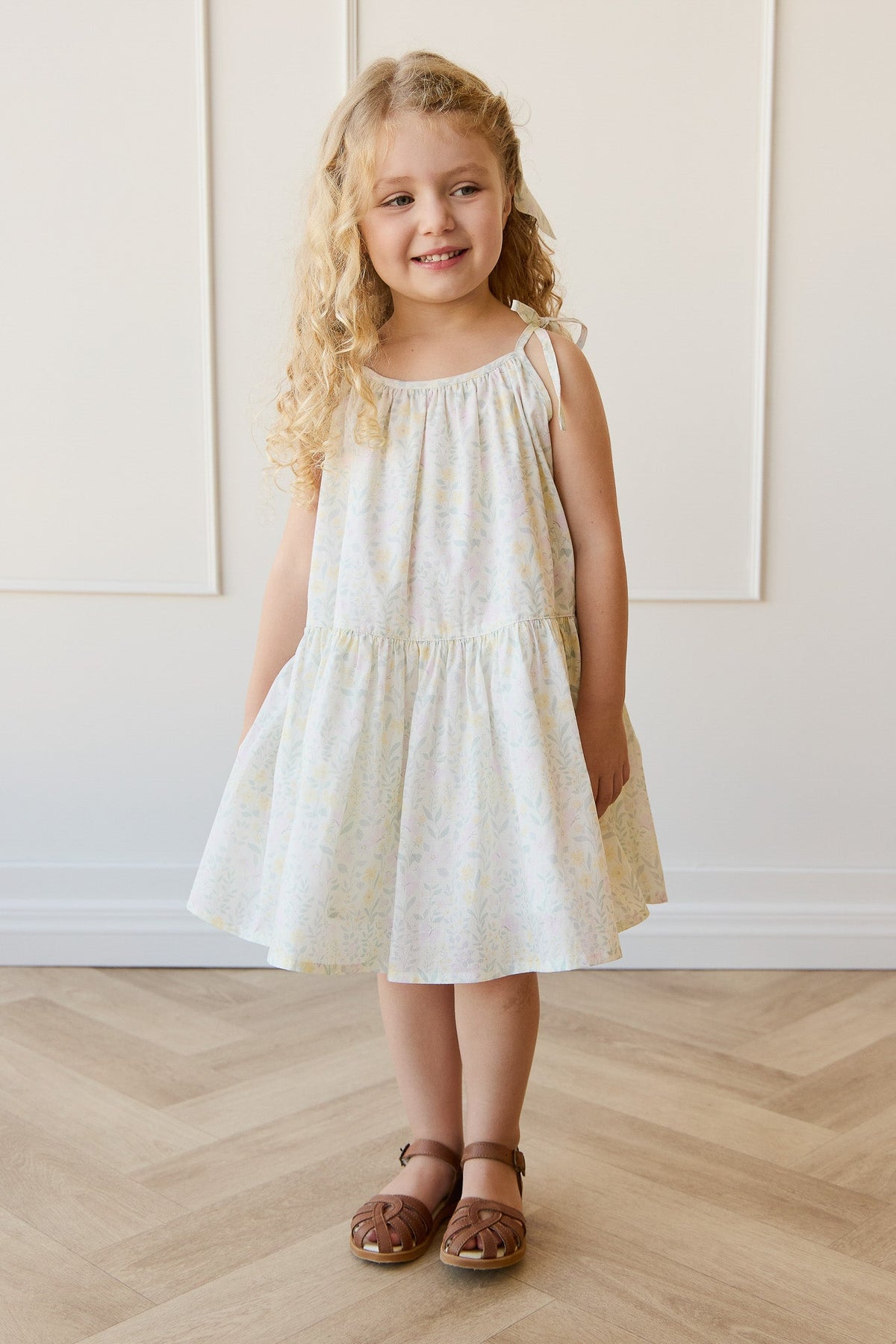 Organic Cotton Winnie Dress - Daphne Egret - image 5