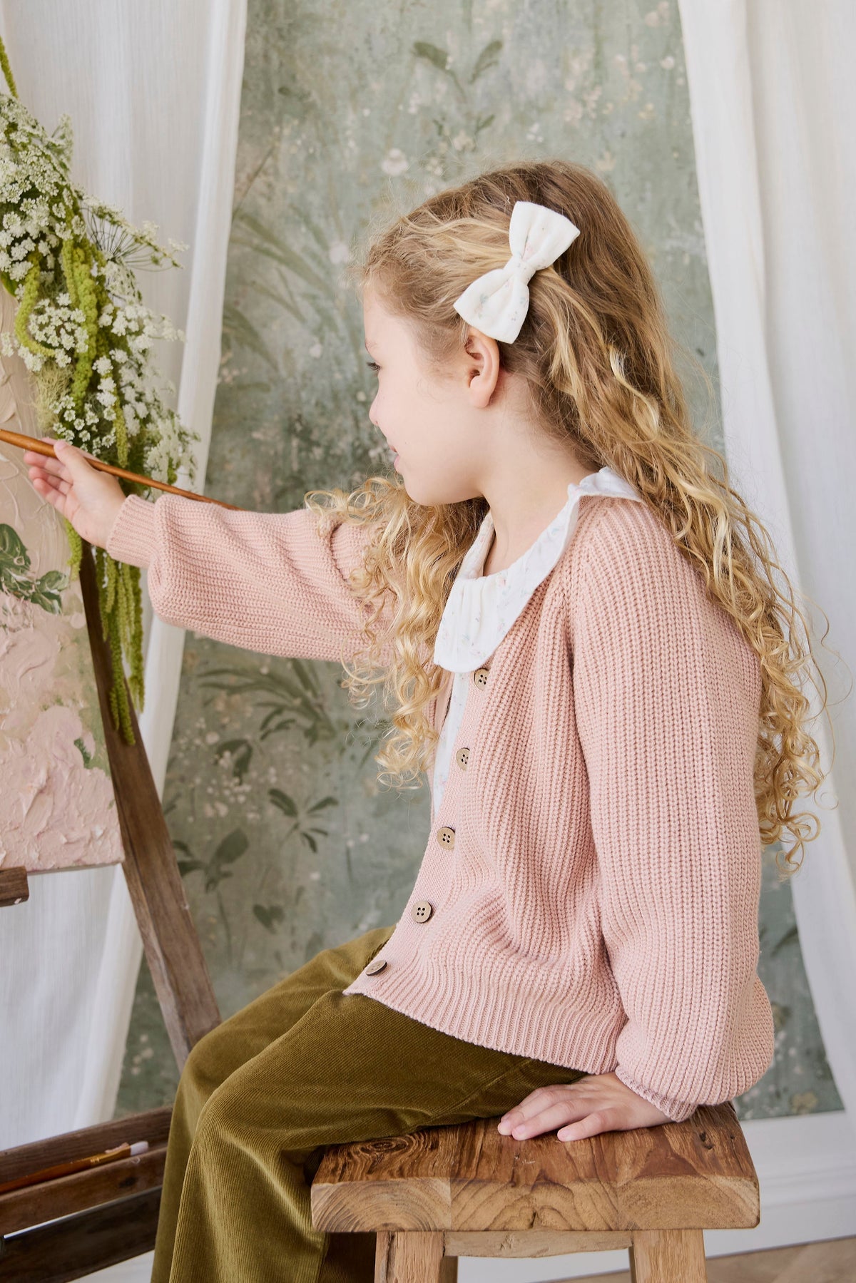 Paloma Cardigan - Rose Mist - image 14