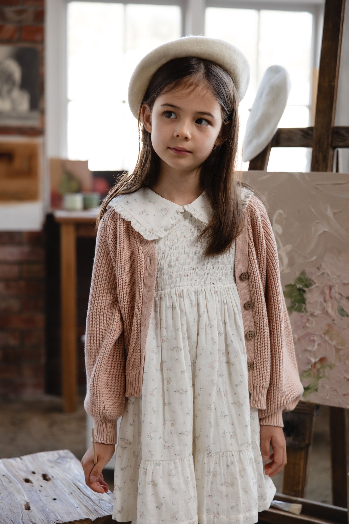Paloma Cardigan - Rose Mist