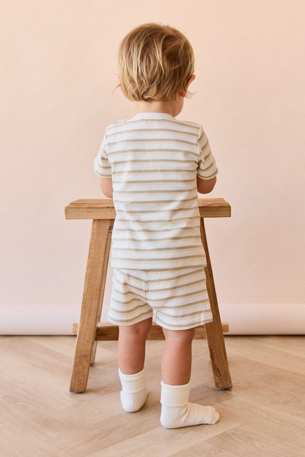 Pima Cotton Willem Short - Sundrenched Stripe - image 3