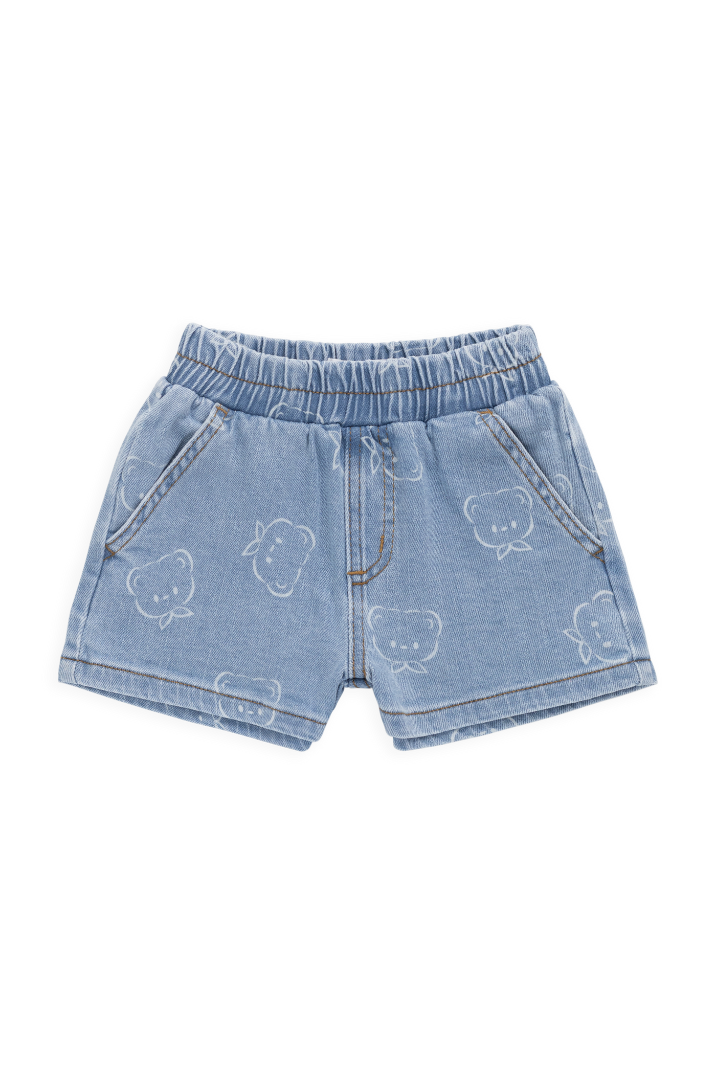 Reid Denim Short - Bowie Bear Denim