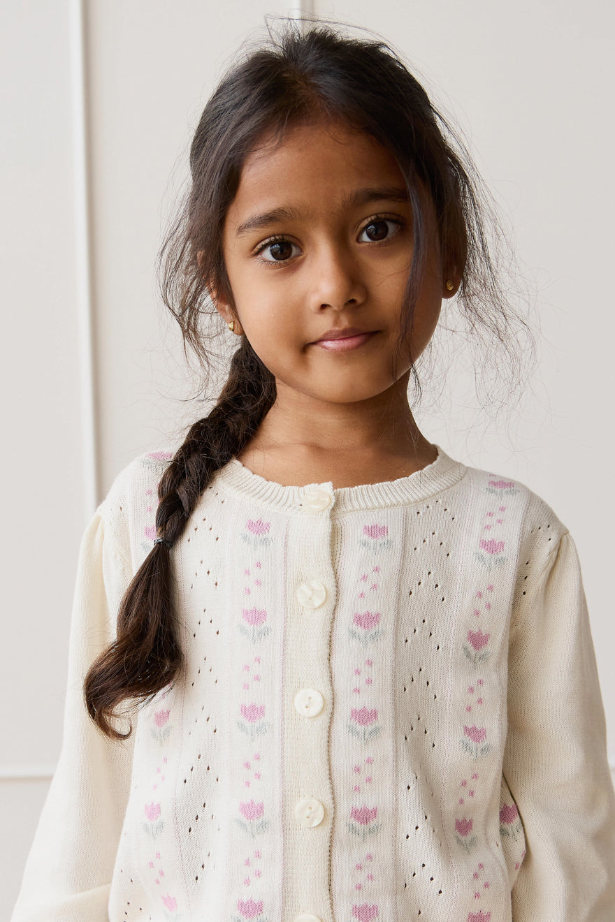 Willow Cardigan - Willow Jacquard Parchment - image 1