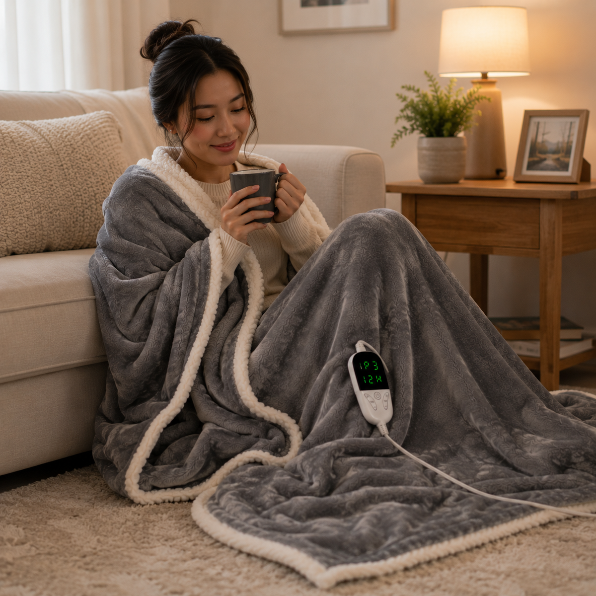 Soft Electric Heated Throw Blanket - view 5